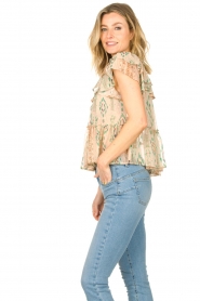 Louizon |  Cropped top with ruffles Jeanine | natural  | Picture 7