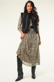 Aaiko |  Maxi dress with print Roxanne | black  | Picture 2