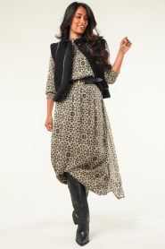 Aaiko |  Maxi dress with print Roxanne | black  | Picture 3