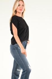 Dante 6 |  T-shirt with stones Idety | black  | Picture 5