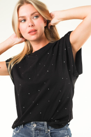 Dante 6 |  T-shirt with stones Idety | black  | Picture 7