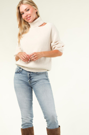 Dante 6 :  Knitted sweater with cut-outs Marenna | natural - img2