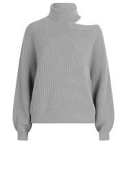 Dante 6 |  Knitted sweater with cut-outs Marenna | grey