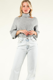 Dante 6 |  Knitted sweater with cut-outs Marenna | grey  | Picture 2