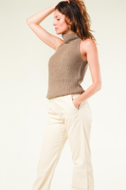 Dante 6 |  Alpaca sleeveless top Yalena | taupe  | Picture 7