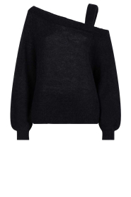 Dante 6 |  Alpaca one-shoulder sweater Yonka | black