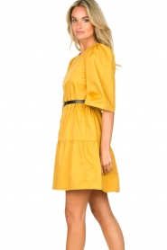 Kocca |  Poplin dress Nandini | yellow  | Picture 6