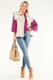Dante 6 |  Crêpe top Aubrey | purple  | Picture 3