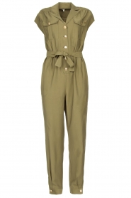Kocca | Jumpsuit met strikceintuur Bikilu | groen   | Afbeelding 1