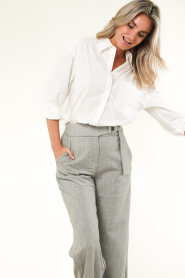 Dante6 |  Poplin blouse Knox | white  | Picture 5