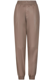 Dante 6 |  Non-stretch leahter jogger Kuno | taupe   | Picture 1