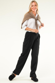 Dante 6 |  Twill cargo pants Harlow | black  | Picture 2