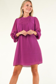 Dante 6 |  Crepe smoked dress Mercury | purple  | Picture 4