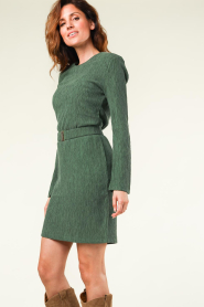 Dante 6 |  Plisse dress in tencell blend Anour | green  | Picture 6