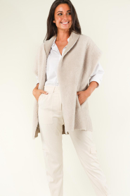 Alter Ego |  Oversized reversible shearling waistcoat Cheryl | natural  | Picture 7