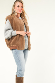 Alter Ego |  Teddy baseball waistcoat Maeve | camel   | Picture 5