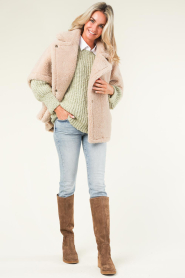 Alter Ego |  Oversized teddy poncho Elin | natural  | Picture 3