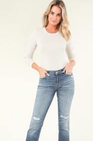 ba&sh |  Soft ribbed t-shirt Mitney | natural  | Picture 2