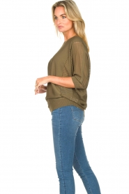 Fracomina |  Sweater with bat sleeves Liv | green  | Picture 6
