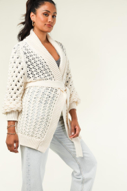 ba&sh |  Oversized woolen cardigan Kyr | natural  | Picture 7
