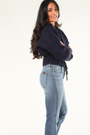 ba&sh |  Soft knitted hoodie Mott | blue  | Picture 6