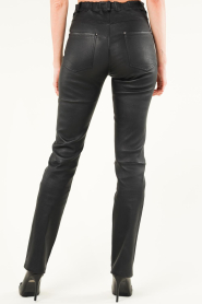 STUDIO AR |  Stretch leather pants Amary | black  | Picture 6