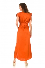Dante 6 |  Maxi dress with crepe effect Jasiel | orange  | Picture 5