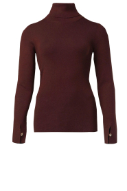 STUDIO AR |  Knitted turtle neck Hyacinth | bordeaux