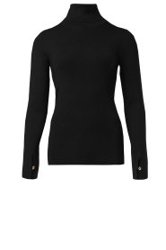  Knitted turtle neck Hyacinth | black