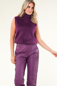 STUDIO AR |  Soft knitted spencer Silene | purple  | Picture 5