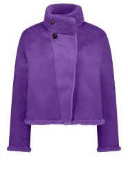 STUDIO AR |  Reversible teddy jacket Mallow | purple
