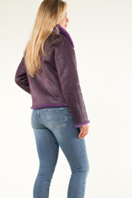 STUDIO AR |  Reversible teddy jacket Mallow | purple  | Picture 8