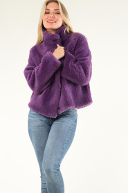 STUDIO AR |  Reversible teddy jacket Mallow | purple  | Picture 6