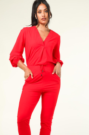 D-ETOILES CASIOPE :  Travelwear top Aruby | red - img4