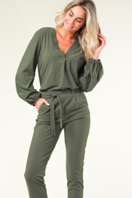 D-ETOILES CASIOPE |  Travelwear top Aruby | green  | Picture 4
