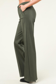 D-ETOILES CASIOPE :  Travelwear wide leg pants Trixie | green - img7