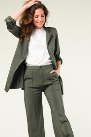 D-ETOILES CASIOPE |  Travelwear shiny blazer Dominique shine | green  | Picture 6