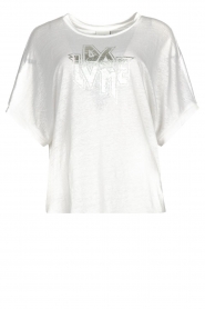 Dante6 |  T-shirt with text print Rock | white  | Picture 1