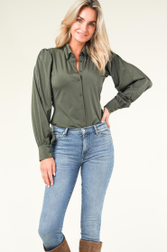 D-ETOILES CASIOPE |  Travelwear blouse Doris | green  | Picture 4