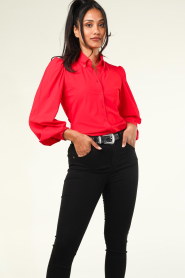 D-ETOILES CASIOPE :  Travelwear blouse Doris | red - img7