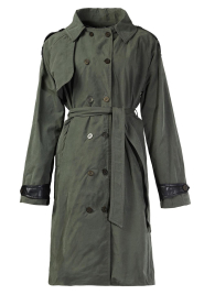 D-ETOILES CASIOPE |  Travelwear trenchcoat Flynn | green  | Picture 1