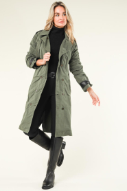 D-ETOILES CASIOPE |  Trench coat Flynn | green  | Picture 6
