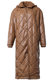 D-ETOILES CASIOPE |  Quilted coat Faye | camel  | Picture 1