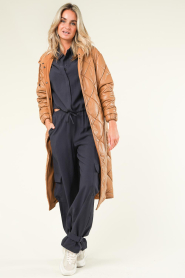 D-ETOILES CASIOPE :  Quilted coat Faye | camel - img2