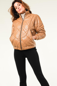 D-ETOILES CASIOPE |  Quilted coat Fierce | camel  | Picture 4