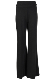 Lurex tricot broek Fine | zwart