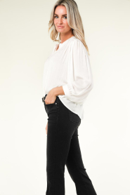 Knit-ted |  Satin look blouse Rubia | natural  | Picture 7