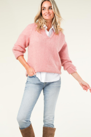Knit-ted |  Knitted sweater Esther | pink  | Picture 4