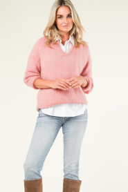 Knit-ted |  Knitted sweater Esther | pink  | Picture 5