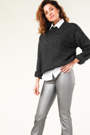 Knit-ted :  Mohair sweater Stephanie | black - img2